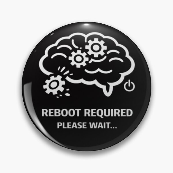 Item preview, Funny Overthinking Brain – Reboot Required - Please Wait designed and sold by MS-DesignArt.