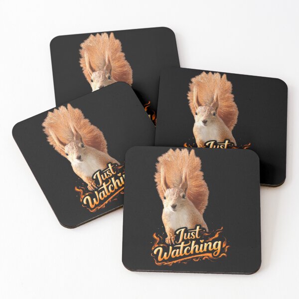 Item preview, Fierce Red Squirrel Just Watching Fire designed and sold by Shirtaholism.