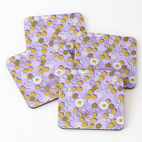 Item preview, Neon Bumblee Bees - Lavender designed and sold by By Sapphire's Design.