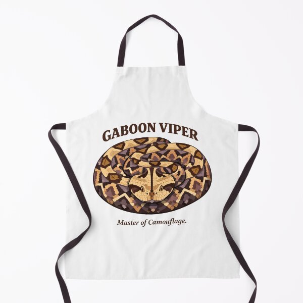 Item preview, Gaboon Viper Camouflage Coiled Forest Predator designed and sold by WildlifeInc.
