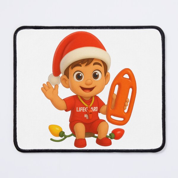 Item preview, Christmas Lifeguard Boy 2 designed and sold by Sillytoe.