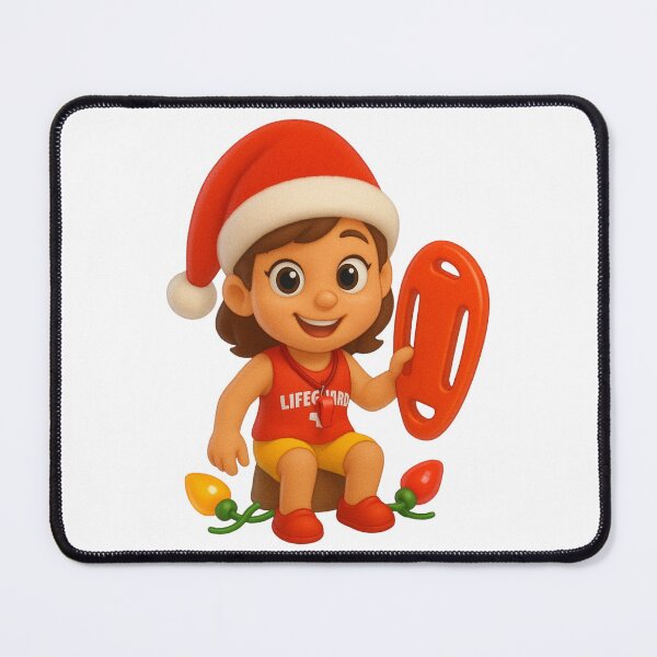 Item preview, Christmas Lifeguard Girl designed and sold by Sillytoe.