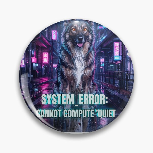 Item preview, Neon German Shepherd Chaos - Cyberpunk Dog Art designed and sold by C360 Studio.