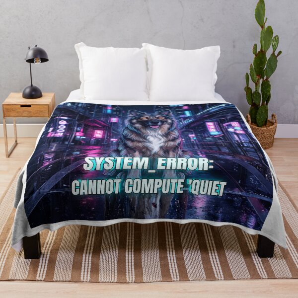 Item preview, Neon German Shepherd Chaos - Cyberpunk Dog Art designed and sold by C360 Studio.