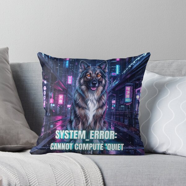 Item preview, Neon German Shepherd Chaos - Cyberpunk Dog Art designed and sold by C360 Studio.