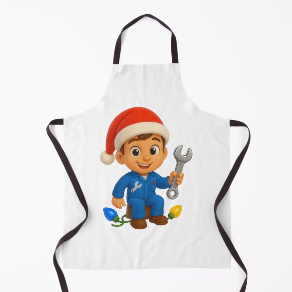 Item preview, Christmas Mechanic Boy designed and sold by Sillytoe.