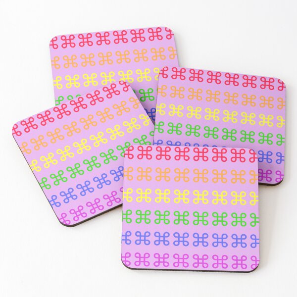 Item preview, Looped Square Rainbow Motif ~  designed and sold by Jeanine King.