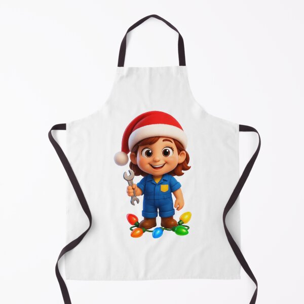 Item preview, Christmas Mechanic Girl designed and sold by Sillytoe.