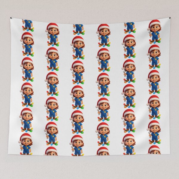 Item preview, Christmas Mechanic Girl designed and sold by Sillytoe.