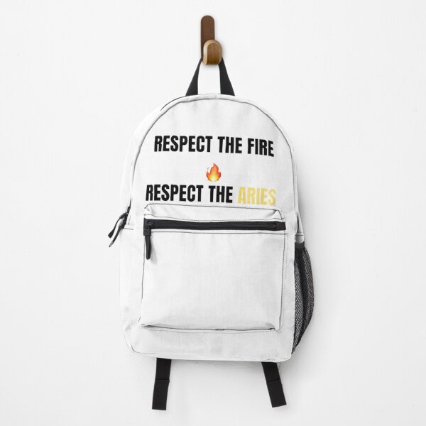 Item preview, Respect the Fire Respect the Aries – Bold Fire Sign Zodiac Quote Design designed and sold by Aisha Creates.