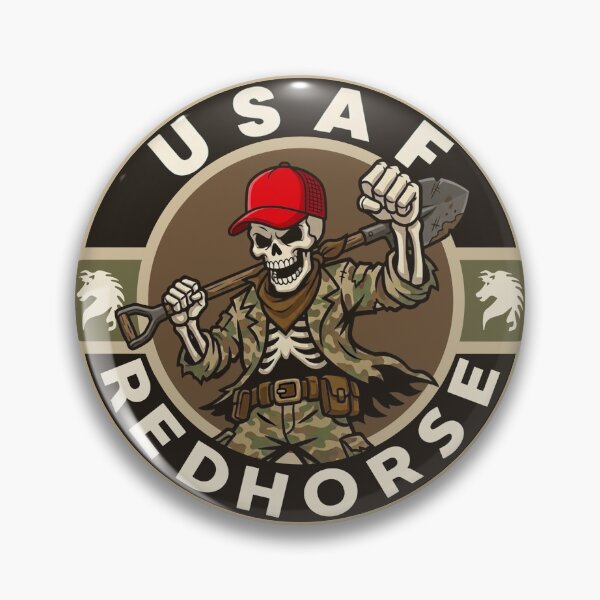 Item preview, USAF REDHORSE skeleton designed and sold by Thea B Creates.