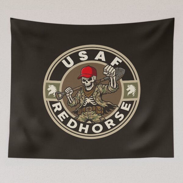 Item preview, USAF REDHORSE skeleton designed and sold by Thea B Creates.