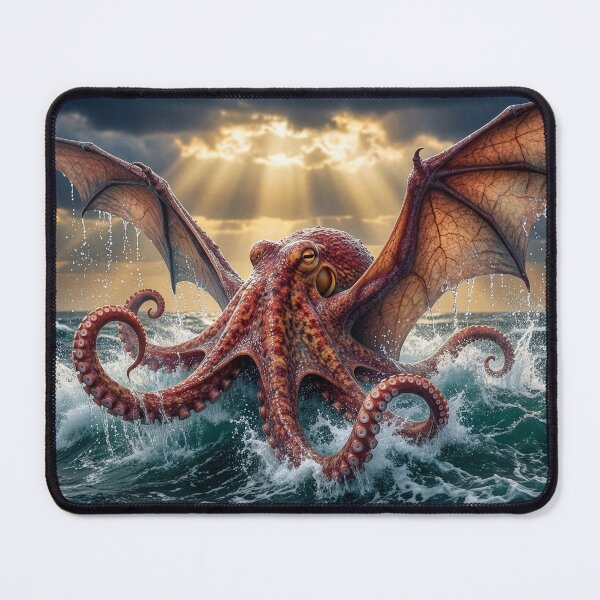 Item preview, Winged Octopus Takes Flight designed and sold by Tridentulus.