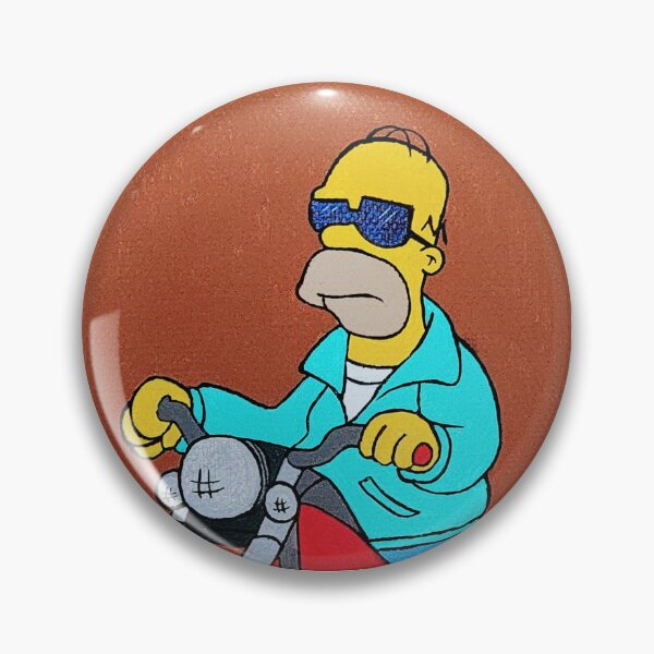 Artikelvorschau, Motorrad Homer Simpson entworfen und verkauft von Baileypaints.