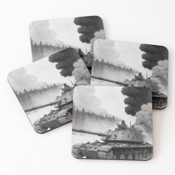 Item preview, Tank on the Battlefield designed and sold by IosArt.