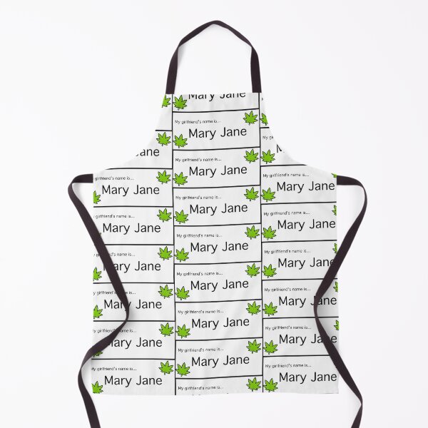 Item preview, My girlfriend’s name is Mary Jane pot leaf cannabis sticker getting high humor Mary Jane  marijuana designed and sold by OneCatShop.