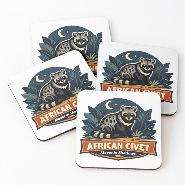 Item preview, African Civet Nocturnal Shadow Walker designed and sold by WildlifeInc.