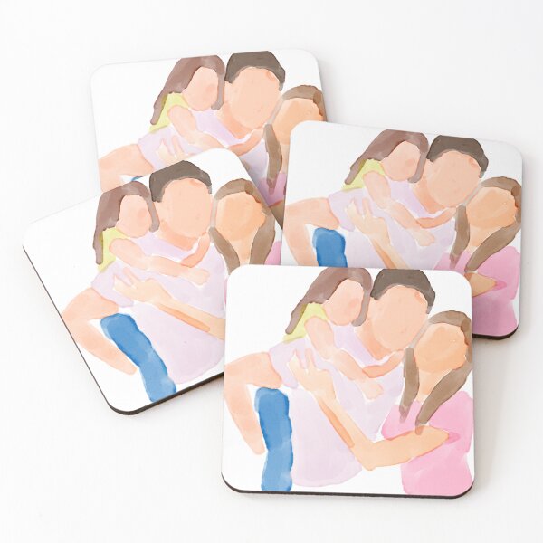 Item preview, Minimalist Watercolor Happy Family Portrait designed and sold by AuraLoft.