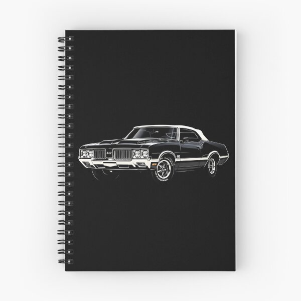 Item preview, 1972 Oldsmobile 442 Convertible – Classic Black Muscle Car Illustration designed and sold by Stinky Lincy's Apparel Company.