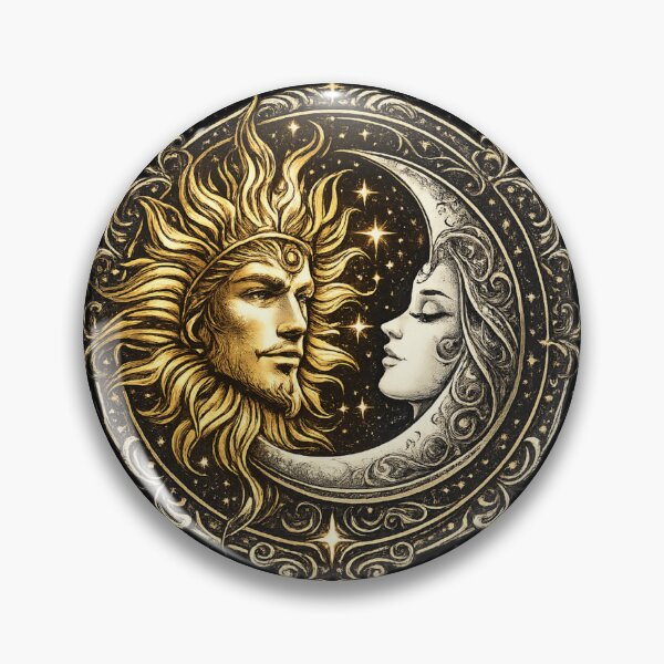 Item preview, Sun and Moon Medallion designed and sold by CyrilloArt.