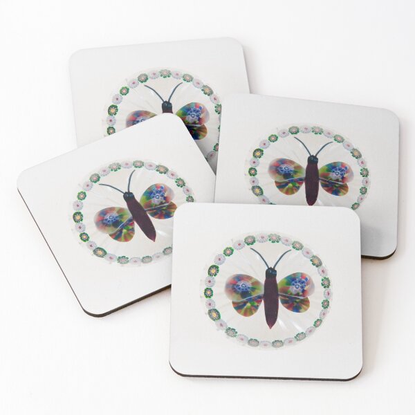 Item preview, butterfly, geometric, design, circular, pretty, aesthetic, cute, delicate designed and sold by sjoanne52.