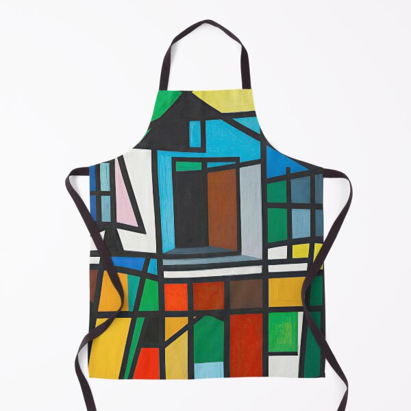 Artikelvorschau, Bauhaus Pattern in Blue Yellow Coral Retro Grid Art entworfen und verkauft von Timegraf.