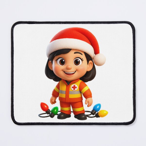Item preview, Christmas Paramedic Girl designed and sold by Sillytoe.