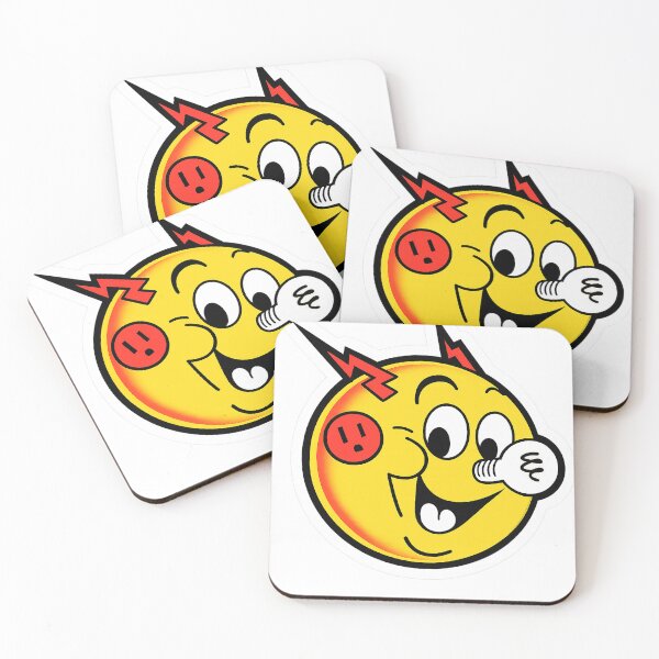 Item preview, Kilowatt - A bold, playful sticker featuring a quirky cartoon character with electric energy and a bright lightbulb nose. designed and sold by PIXEL POP DESIGNS - Beyond the Norm!.