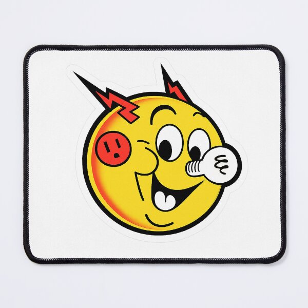 Item preview, Kilowatt - A bold, playful sticker featuring a quirky cartoon character with electric energy and a bright lightbulb nose. designed and sold by PIXEL POP DESIGNS - Beyond the Norm!.