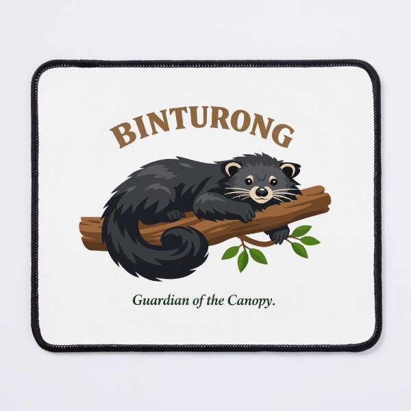 Item preview, Binturong Canopy Guardian Wildlife Illustration designed and sold by WildlifeInc.