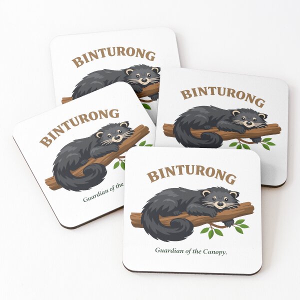 Item preview, Binturong Canopy Guardian Wildlife Illustration designed and sold by WildlifeInc.
