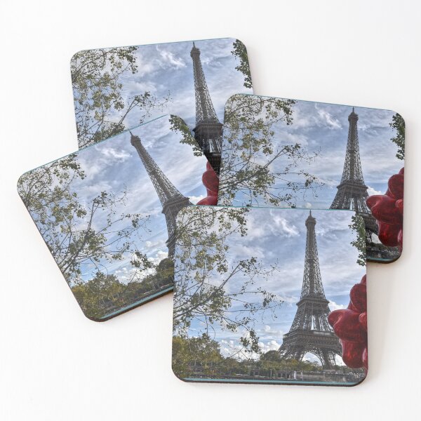 Item preview, Eiffel Tower and Red Balloons designed and sold by StylishDecor.