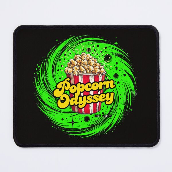Item preview, Popcorn Odyssey Retro Cinema Vortex Logo designed and sold by Popcorn Odyssey.