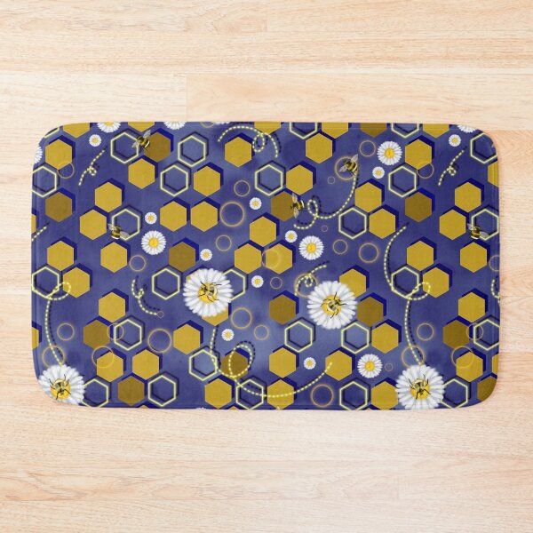 Item preview, Neon Bumblee Bees - Blue designed and sold by By Sapphire's Design.