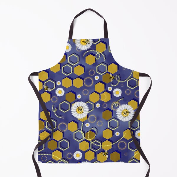 Item preview, Neon Bumblee Bees - Blue designed and sold by By Sapphire's Design.