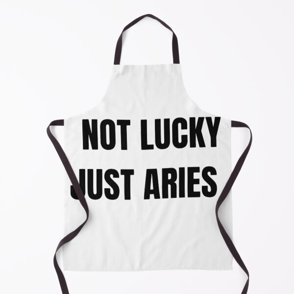 Item preview, Not Lucky Just Aries – Confident Zodiac Quote Design for Aries designed and sold by Aisha Creates.