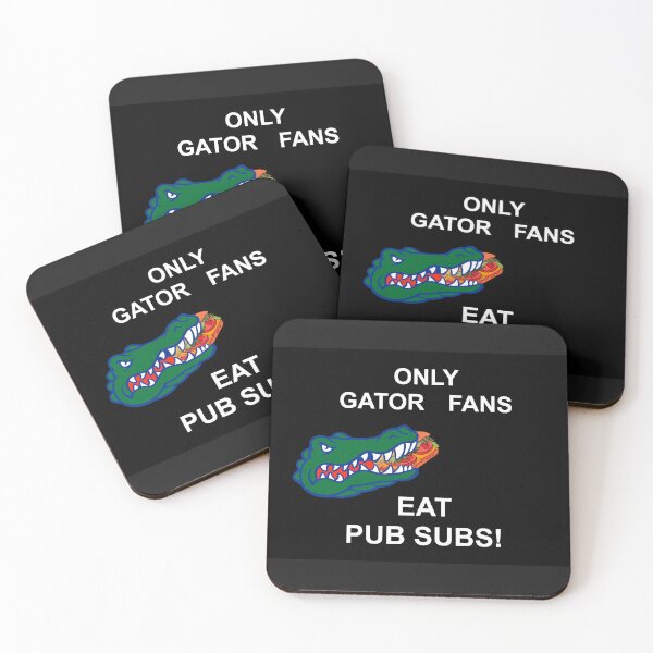 Item preview, ONLY GATORS FANS EAT Pub Subs Black Background, ONLY GATORS FANS EAT Publix Subs Black Background designed and sold by OneCatShop.