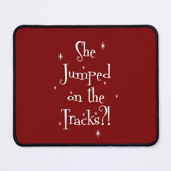 Item preview, She Jumped On The Tracks? designed and sold by Normbot2000.