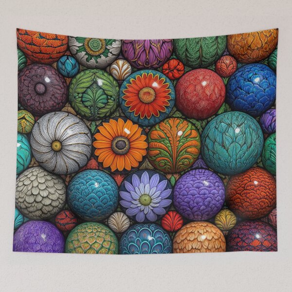 Item preview, Colorful Floral Spheres designed and sold by JPugliese.