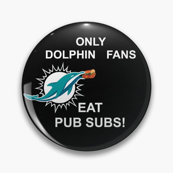 Item preview, ONLY DOLPHIN FANS EAT Pub Subs Black Background, ONLY DOLPHIN FANS EAT Publix Subs Black Background designed and sold by OneCatShop.