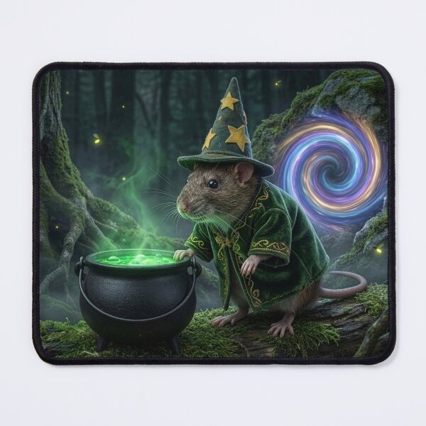 Item preview, Rat Sorcerer in the Night Forest designed and sold by Tridentulus.
