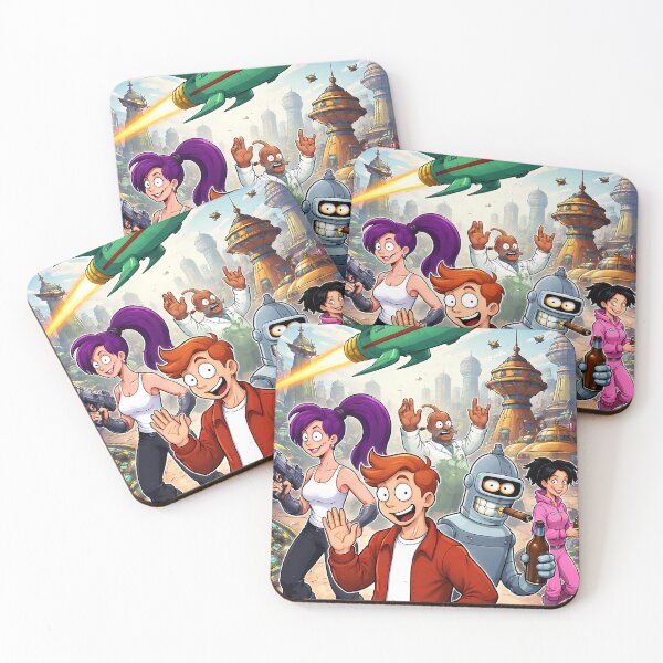 Item preview, Futurama Space Adventure Crew Cartoon Fan Art designed and sold by ascendzero.