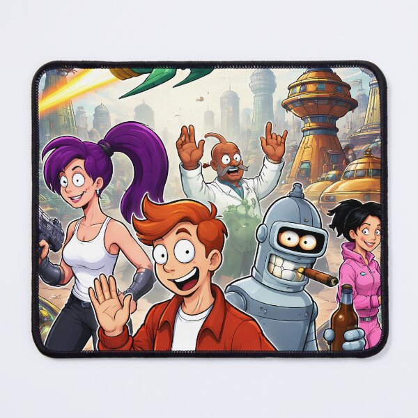 Item preview, Futurama Space Adventure Crew Cartoon Fan Art designed and sold by ascendzero.