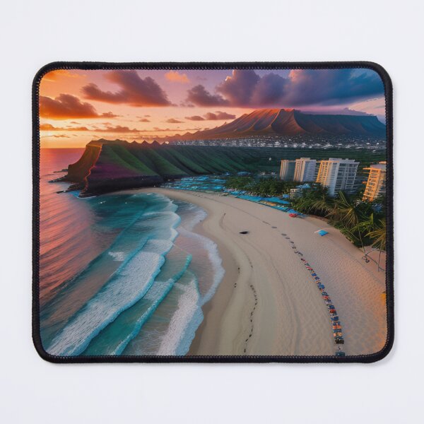 Item preview, Tropical Beach Sunset with Mountain Coastal Views designed and sold by CASASIS_MERCH.