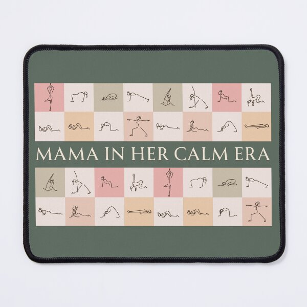 Item preview, Mama In Her Calm Era Yoga Aesthetic Design designed and sold by Turiva.