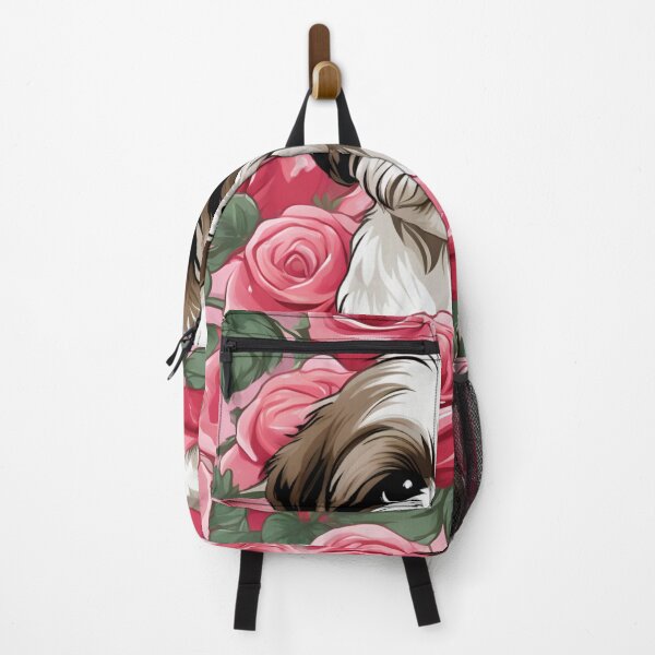 Item preview, Shih Tzu Puppy Blooming in Pink Roses designed and sold by CASASIS_MERCH.