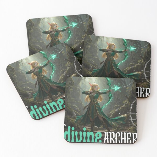 Item preview, Divine Archer Forest Goddess Fantasy Art designed and sold by InkDropLabs.