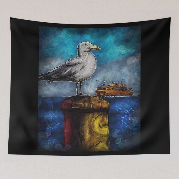 Item preview, Midnight Ferry, Morning Gull designed and sold by Charles Michael.