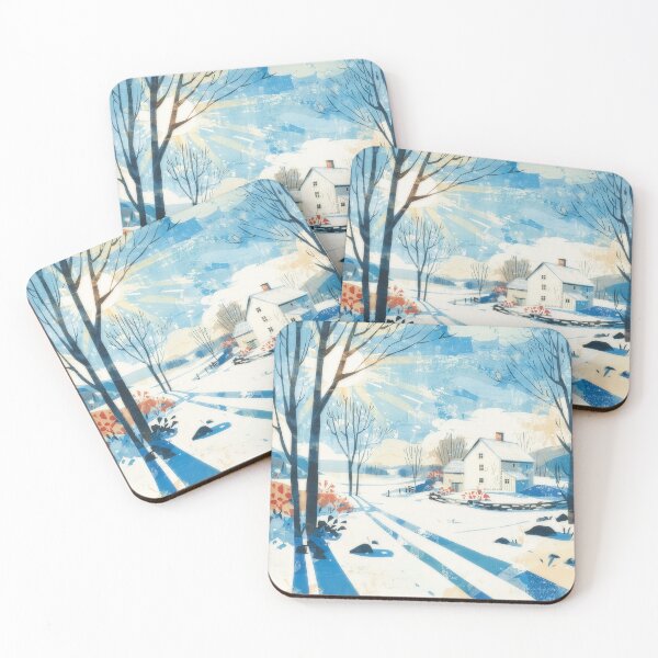 Item preview, Winter Sunlit Countryside Silence designed and sold by Dusk Atelier.