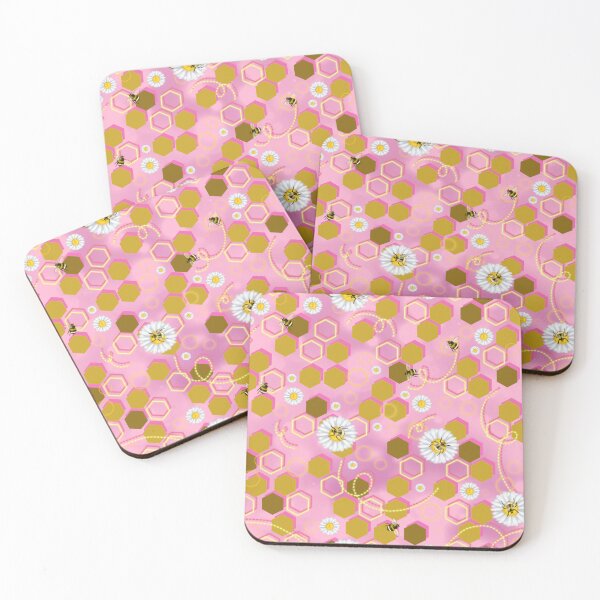 Item preview, Neon Bumblee Bees - Pink designed and sold by By Sapphire's Design.